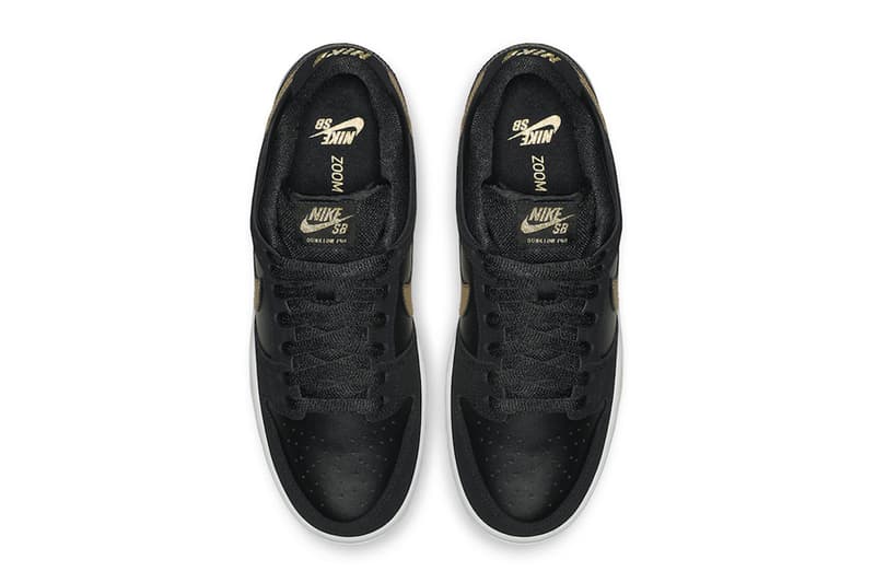 Nike SB Dunk Low Takashi Black Metallic Gold fall 2018 release sneakers skateboarding Takashi Hosokawa