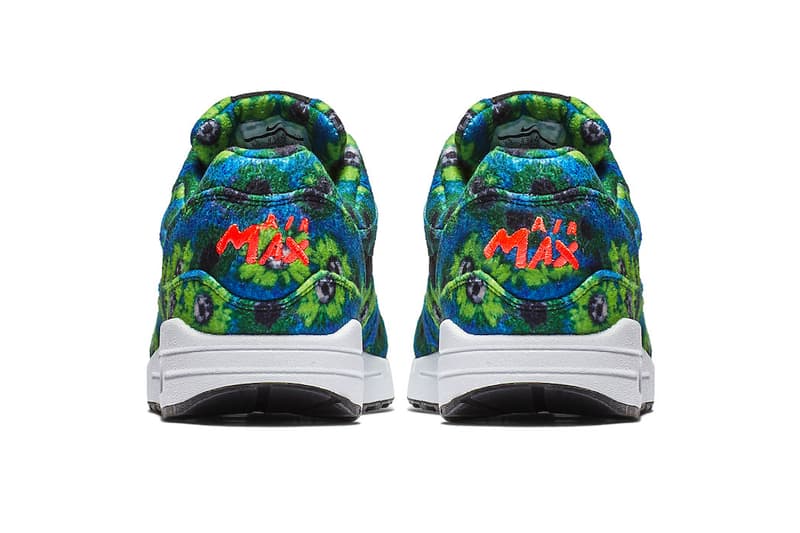 Nike Air Max 1 "Floral Mowabb" Pack release date info sneaker Black/Black-Flash Crimson-Faded Spruce 858876-003 colorway