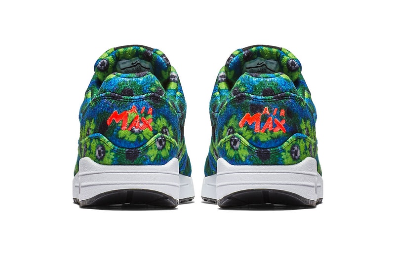 Nike Air Max 1 "Floral Mowabb" Pack release date info sneaker Black/Black-Flash Crimson-Faded Spruce 858876-003 colorway