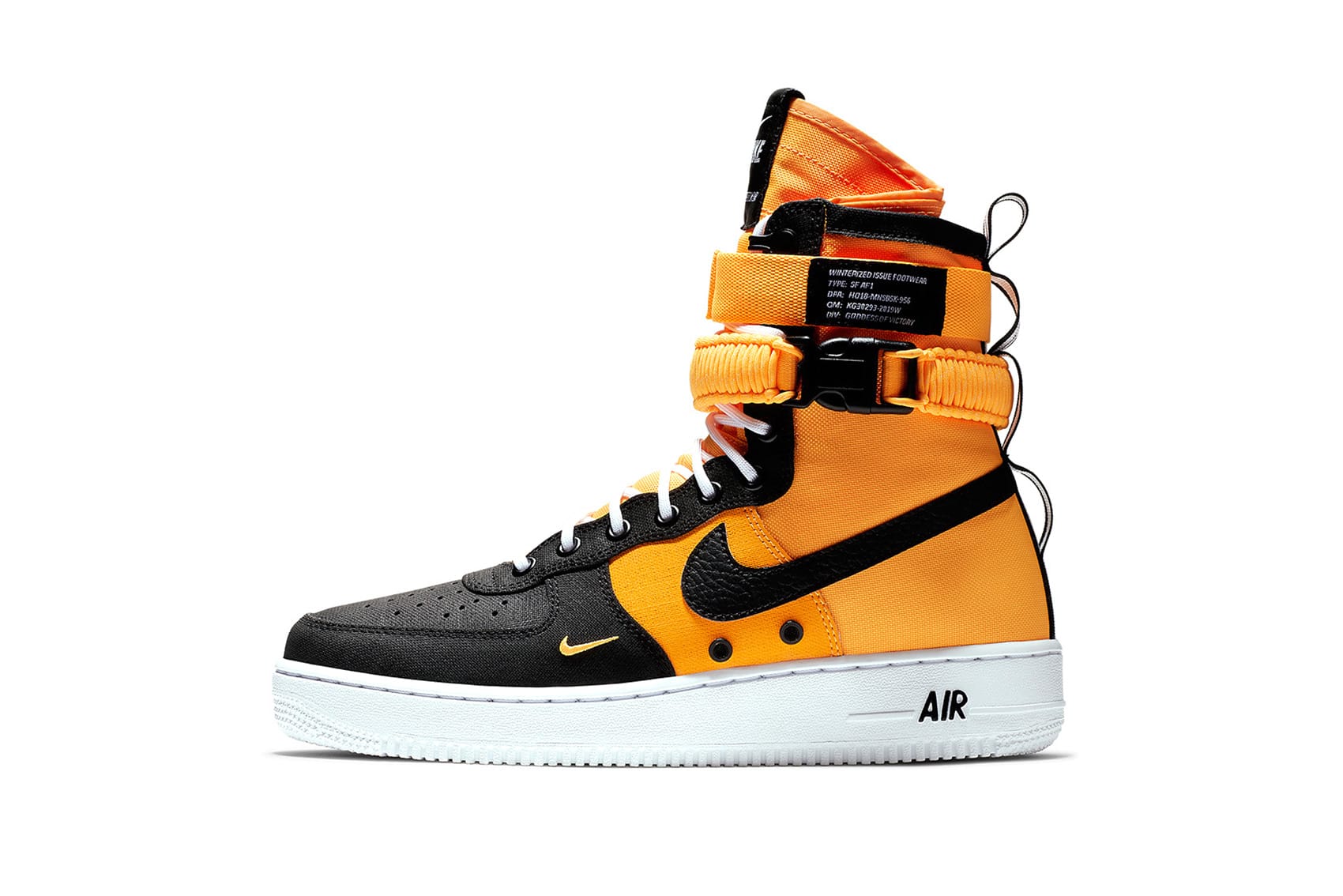 nike sf af1 black and yellow