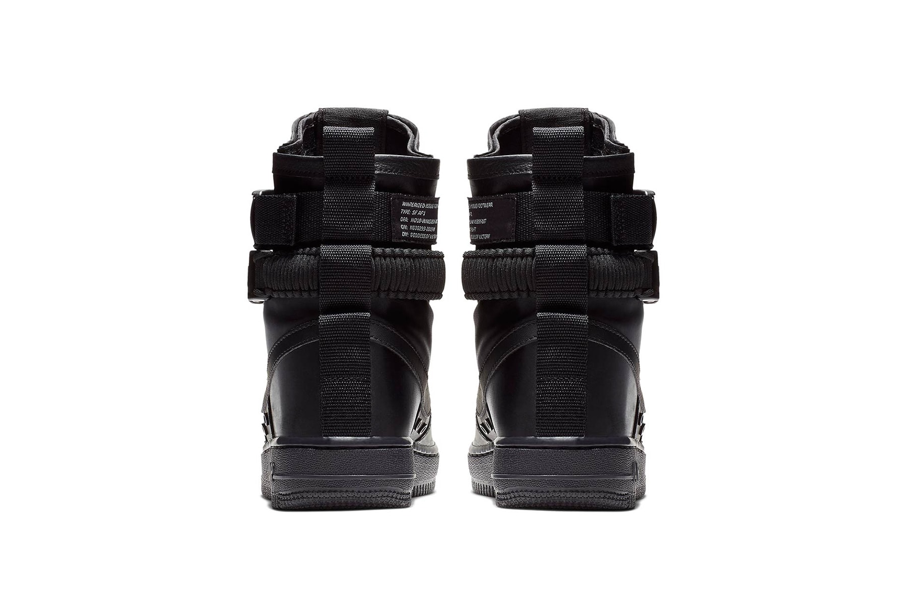 nike sf af 1 triple black leather nike sportswear 2018