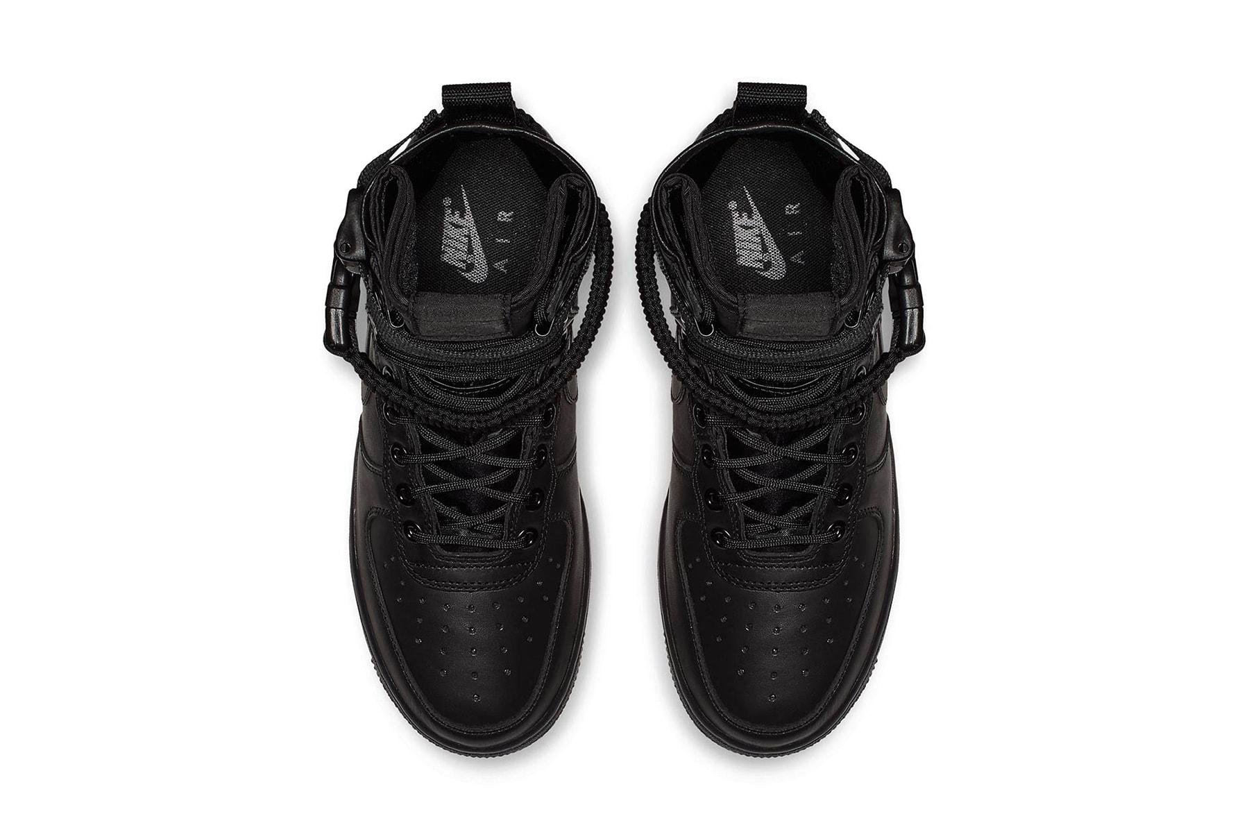 nike sf af 1 triple black leather nike sportswear 2018