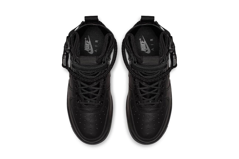 nike sf af 1 triple black leather nike sportswear 2018