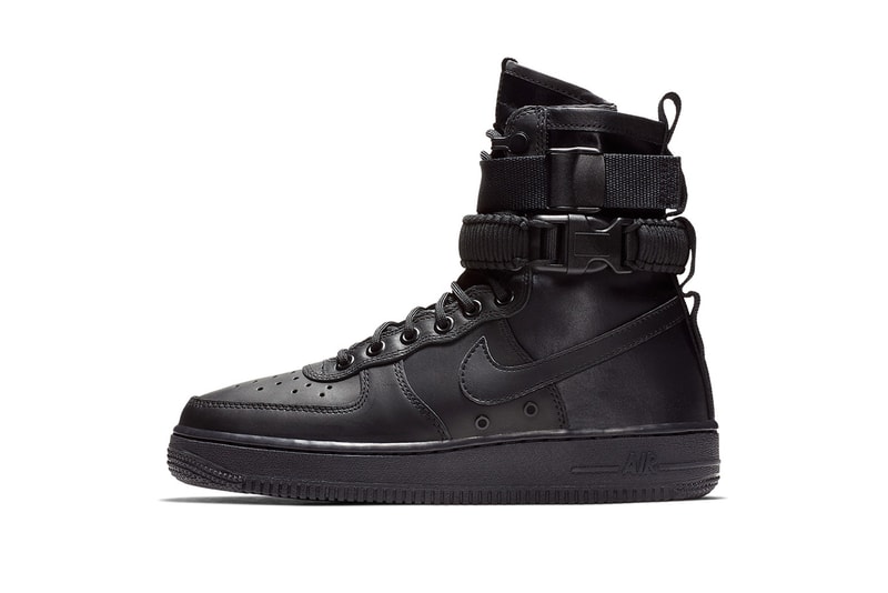 nike sf af 1 triple black leather nike sportswear 2018