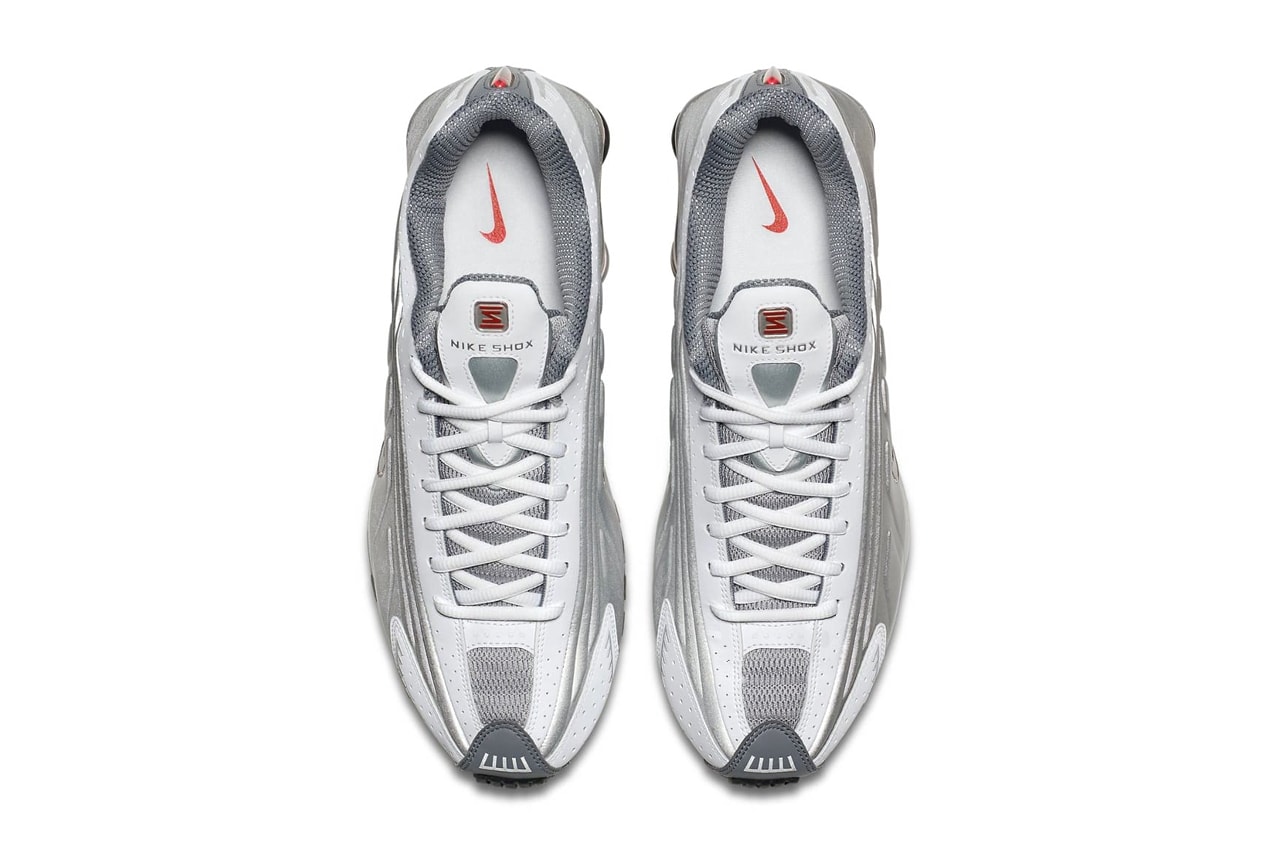 Nike Shox R4 "Metallic Silver/Comet Red" 2018 retro sneaker release date info rerelease colorway price purchase trainers