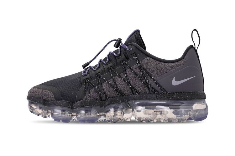 The Nike Air VaporMax Run Utility Surfaces in a "Reflect Silver" Colorway