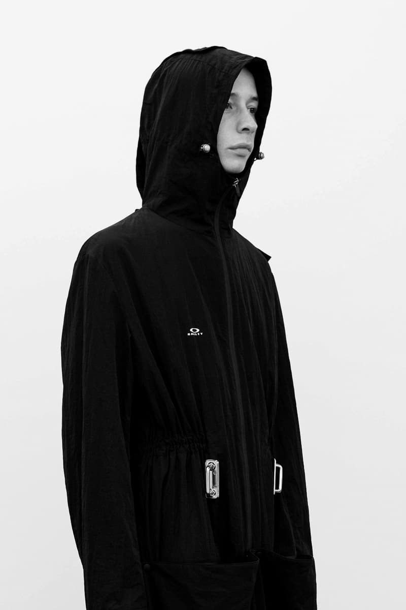 Oakley By Samuel Ross Season 1 Lookbook Collection A COLD WALL Jackets techwear coats trench coat ACW* eyewear California sunglasses stealth