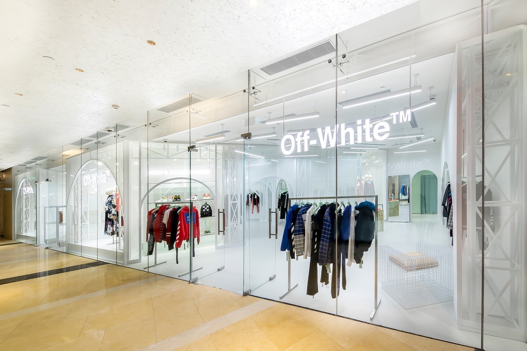 Off white macao second store open one central macau china virgil abloh store shop retail