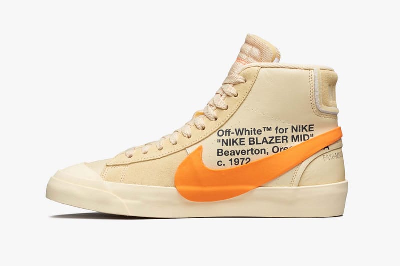 nike x off white blazer orange