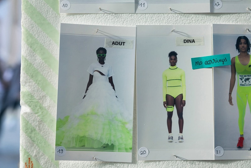 Off-White™ Spring/Summer 2019 Backstage Nike Collection Paris Fashion Week Exclusive Virgil Abloh Closer Look First Look Cecilia Yeung