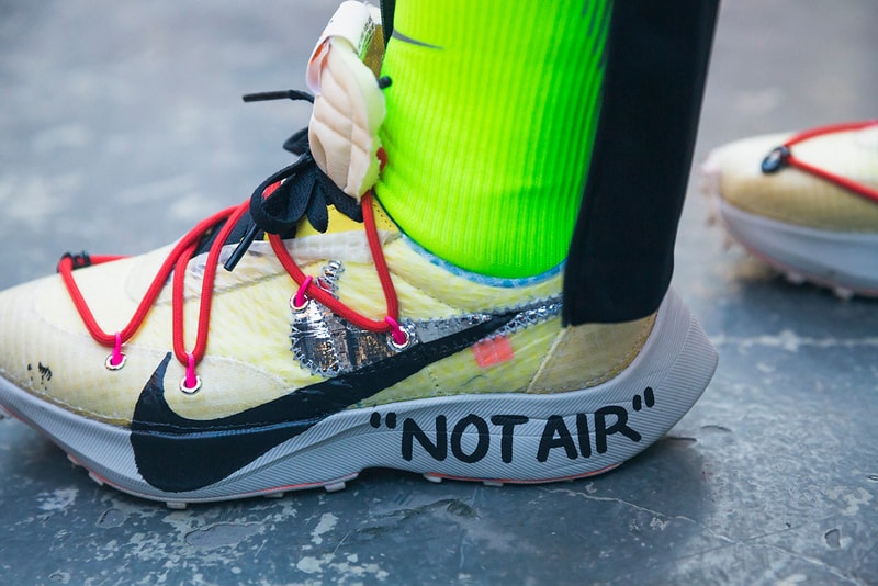 Off-White™ Spring/Summer 2019 Backstage Nike Collection Paris Fashion Week Exclusive Virgil Abloh Closer Look First Look Cecilia Yeung