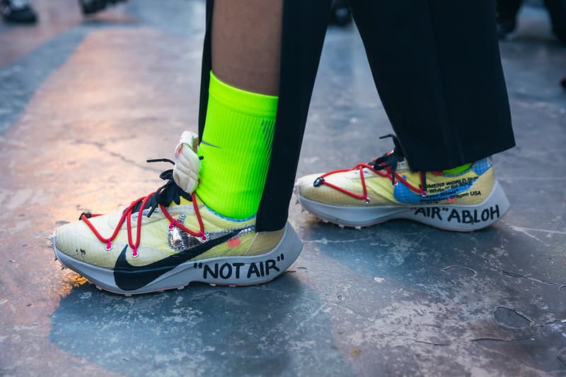 Off-White™ Spring/Summer 2019 Backstage Nike Collection Paris Fashion Week Exclusive Virgil Abloh Closer Look First Look Cecilia Yeung