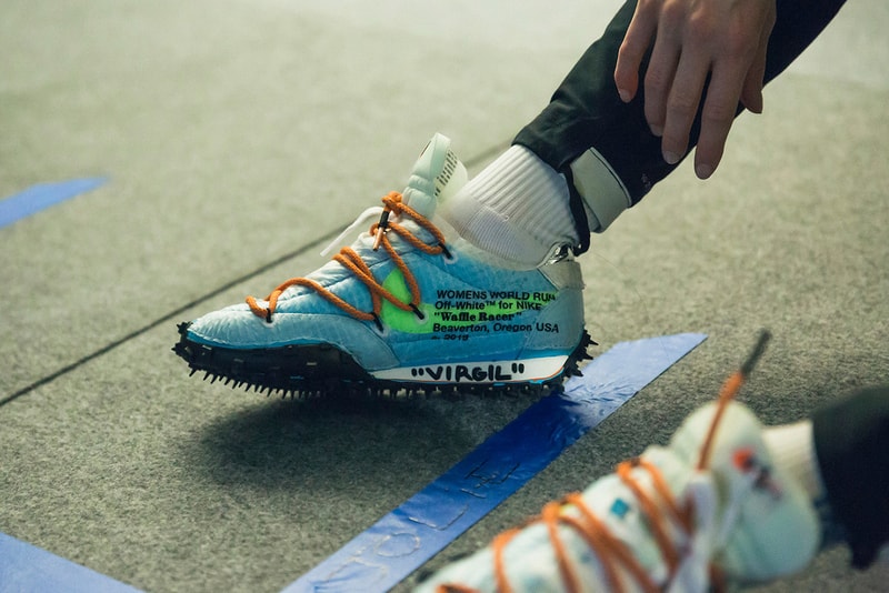 Off-White™ Spring/Summer 2019 Backstage Nike Collection Paris Fashion Week Exclusive Virgil Abloh Closer Look First Look Cecilia Yeung