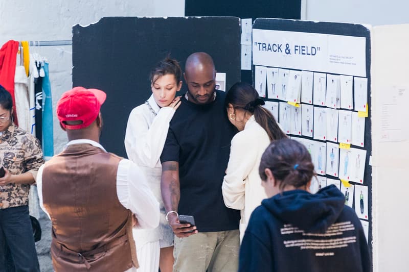 Off white Nike virgil abloh Spring Summer 2019 paris fashion week fitting session backstage bella hadid cecilia young sportswear streetwear athlete vapor street sneaker