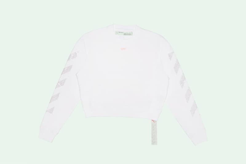 off white selfridges woman jacket crewneck t shirt industrial belt binder clip bag