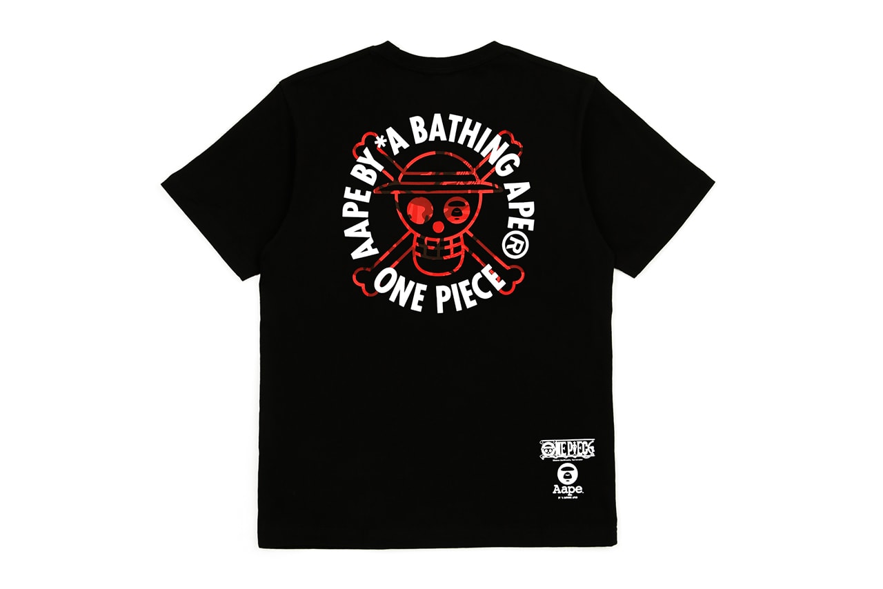 one piece bape aape collaboration collection fall winter 2018 september 28 release details buy sell luffy straw hat pirates manga anime