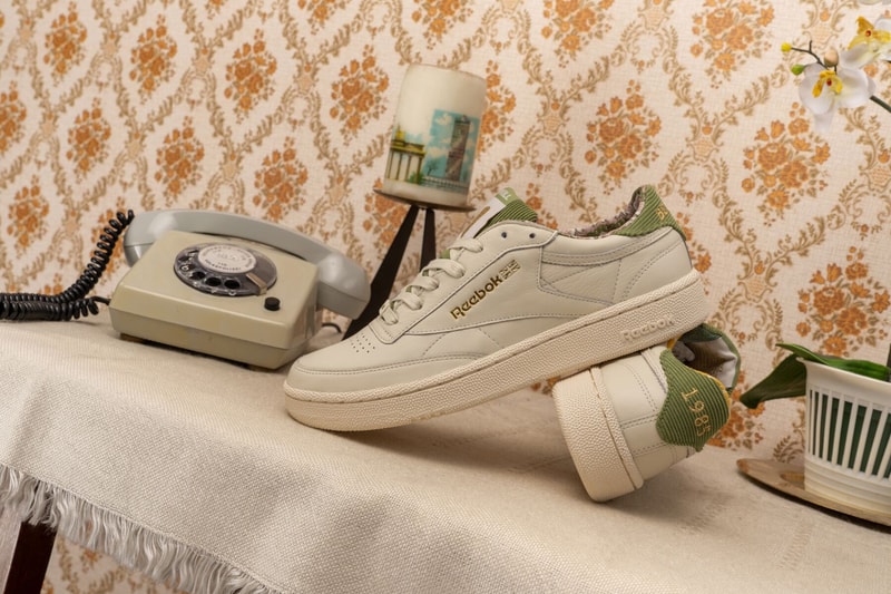Overkill Reebok Classic Berlin 1985 white green sneakers shoes september 2018 club c 85 buckware t shirt socks lookbook capsule collaboration