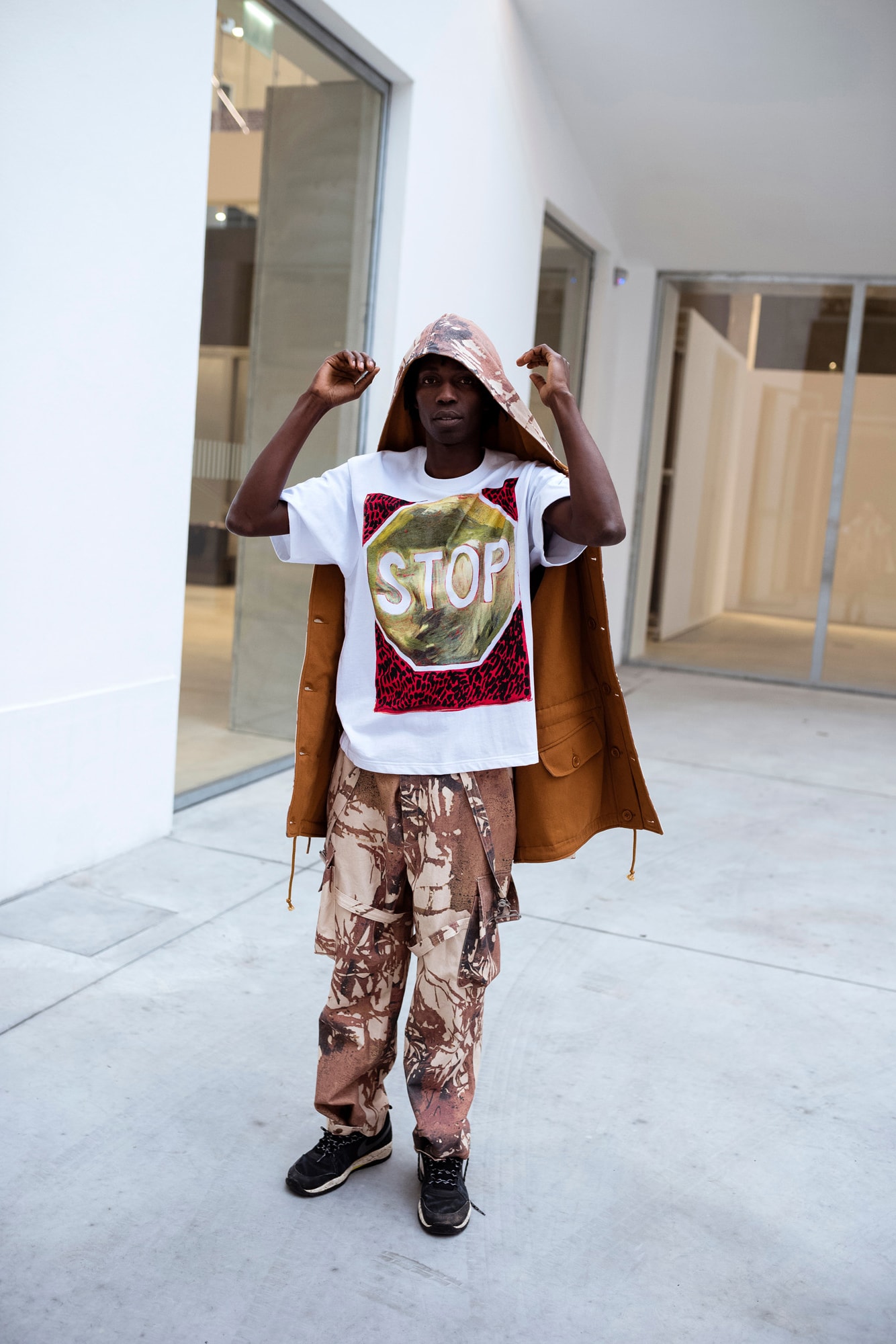 Josh Smith P.A.M. Capsule Collection Perks and Mini Stop Urban Camo T shirt Jacket Coat Pants Overalls Artist