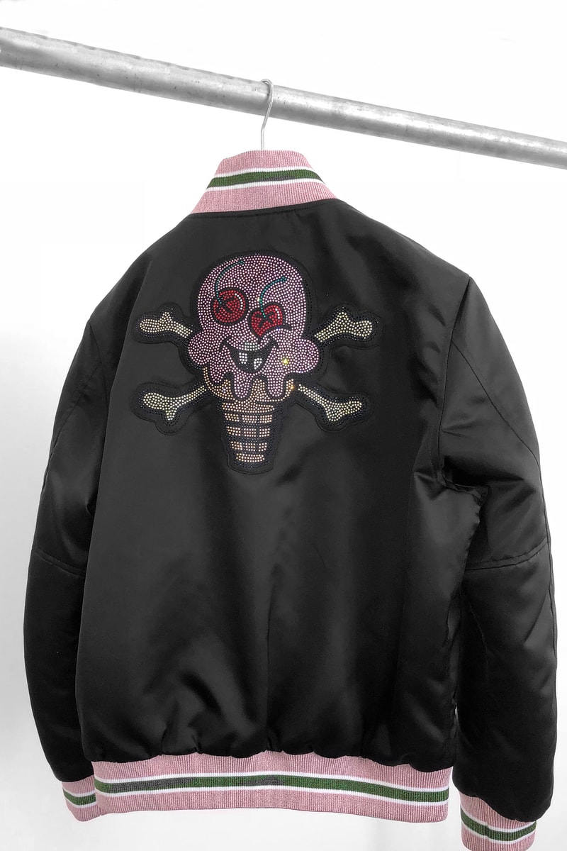 palm angels billionaire boys club ice cream varsity jacket