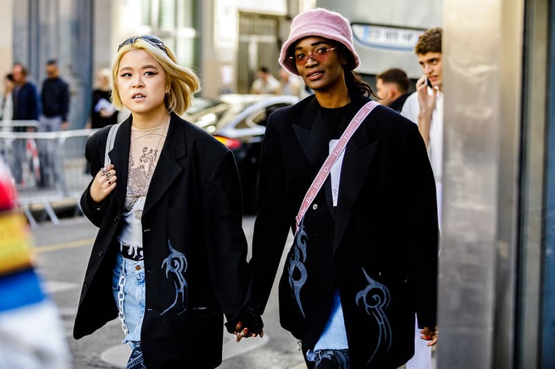 Paris Fashion Week Spring/Summer 2019 Street Style SS19 prada off white nike virgil abloh burberry undercover comme des garcons raf simons