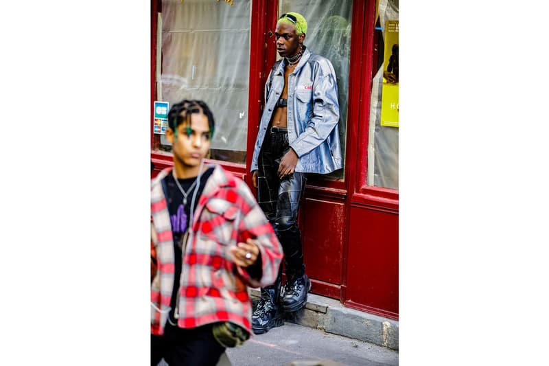 Paris Fashion Week Spring/Summer 2019 Street Style SS19 prada off white nike virgil abloh burberry undercover comme des garcons raf simons
