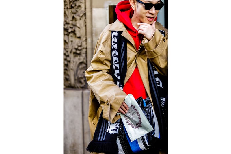 Paris Fashion Week Spring/Summer 2019 Street Style SS19 prada off white nike virgil abloh burberry undercover comme des garcons raf simons