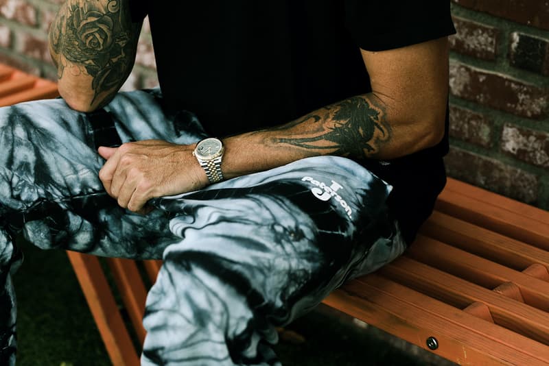 Paterson JSP Marble-Dyed Sweatpants Capsule release info jimmy sweatpants brock korsan