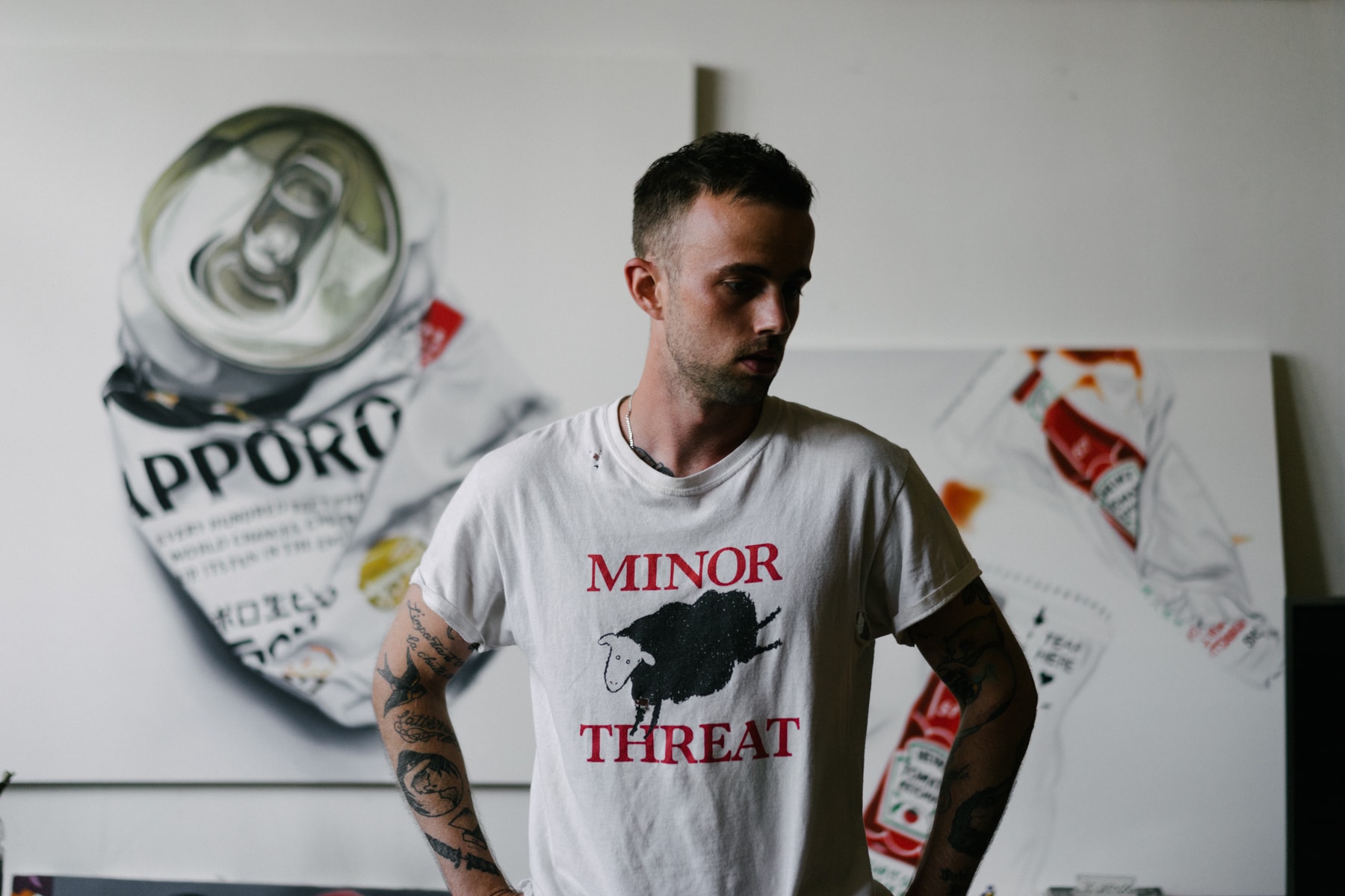 james evans pen and paper artworks paintings illustrations beer cans interviews sketches graphic design art