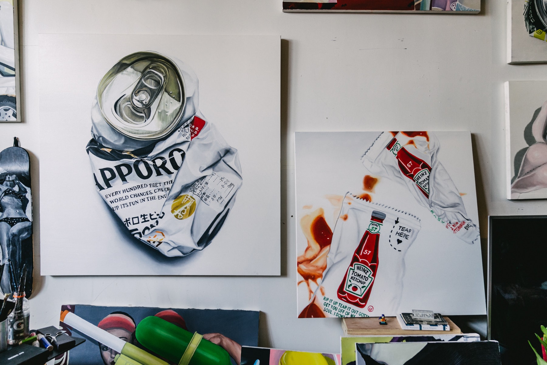 james evans pen and paper artworks paintings illustrations beer cans interviews sketches graphic design art