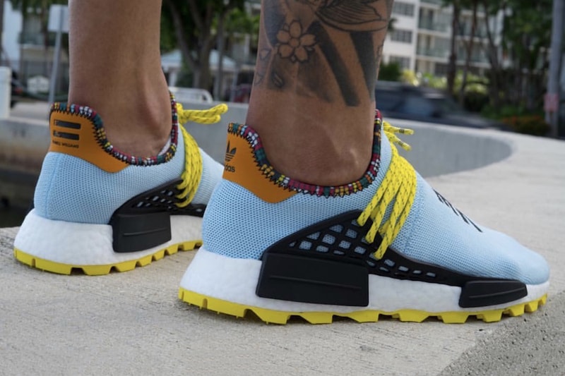 Pharrell Williams adidas NMD Hu Clear Sky blue yellow black orange november 2018 Release info date inspiration pack sneaker release date price info shoes