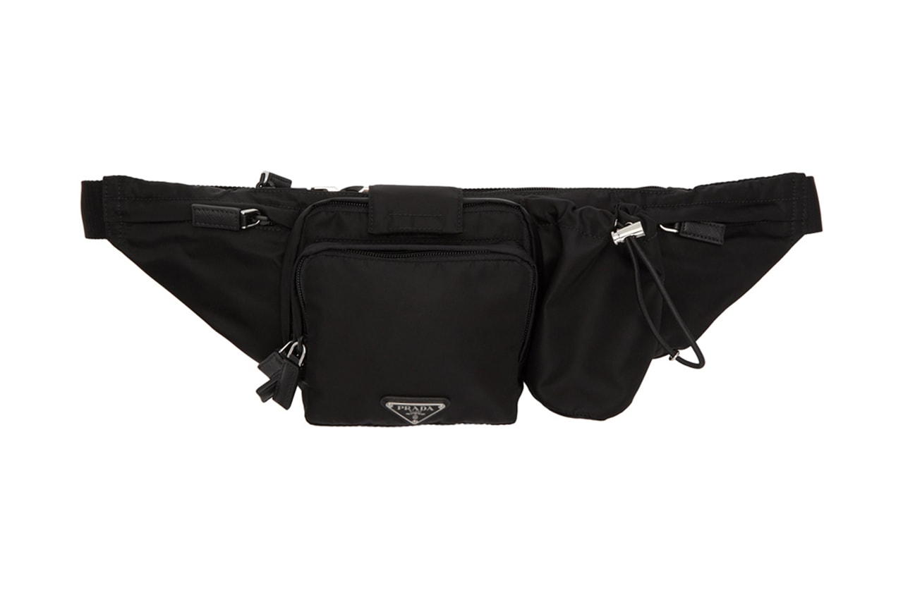 prada fall winter 2018 montagna pouch nylon ssense buy sell tactical technical functiona fanny waist bag pack strap pocket