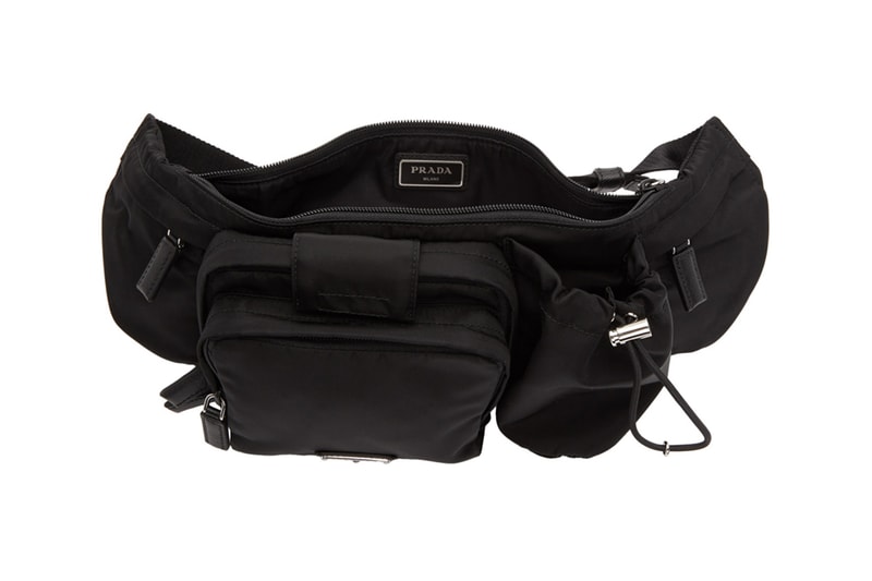 prada fall winter 2018 montagna pouch nylon ssense buy sell tactical technical functiona fanny waist bag pack strap pocket