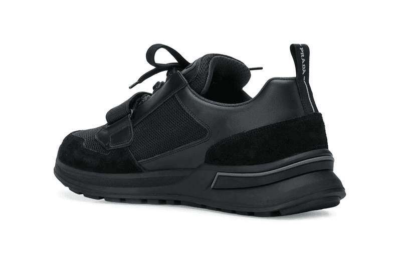 prada fall winter 2018 technical chunky strap sneaker blue green black white colorway drop release buy sell purchase mens