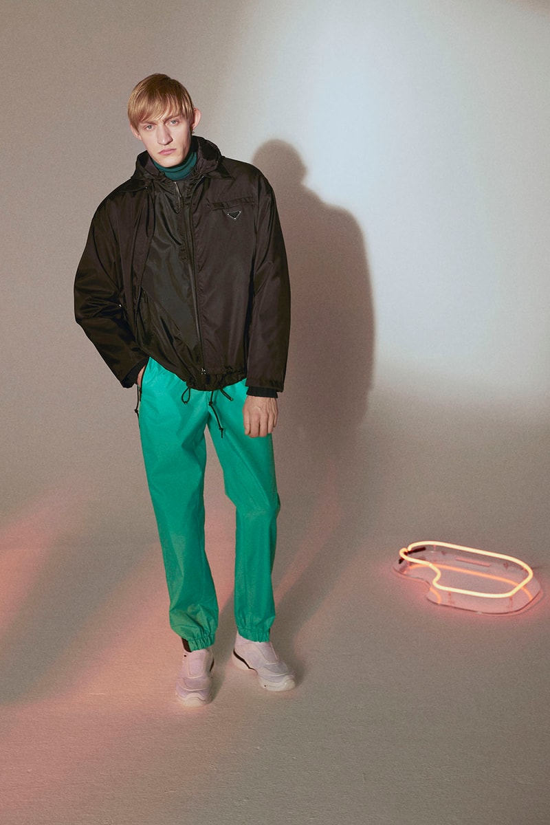 Prada matchesfashion.com 5 Carlos Place Immersive Retail Installation Experience Cloudbust Shirt Sneaker Knitwear Accessories Sports Trackpants Jackets