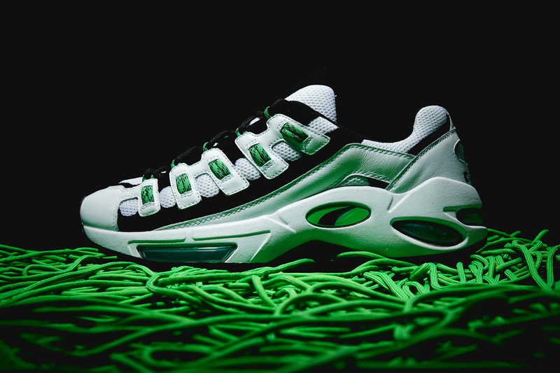 PUMA Rereleases CELL Endura closer look running runner green air bag tpu technology white 90s 1998 trainer sneaker shoe