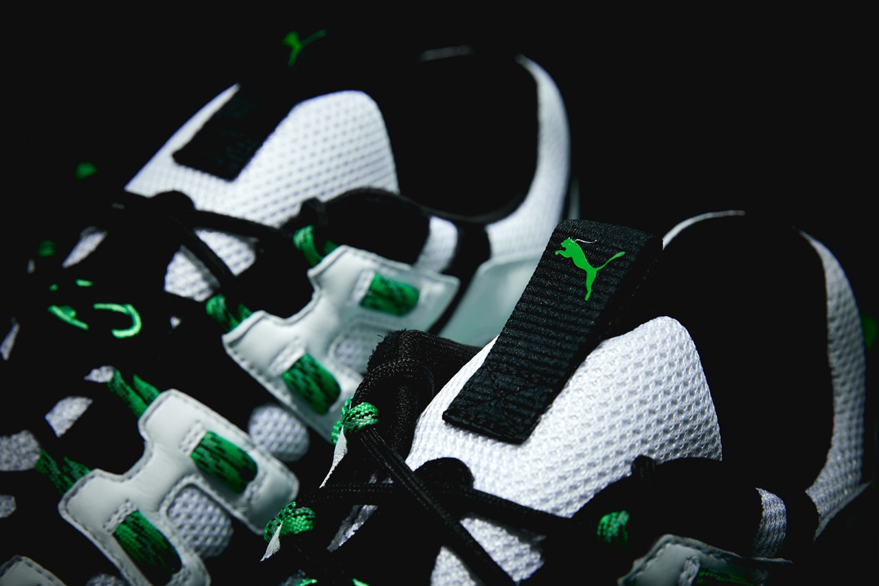 PUMA Rereleases CELL Endura closer look running runner green air bag tpu technology white 90s 1998 trainer sneaker shoe