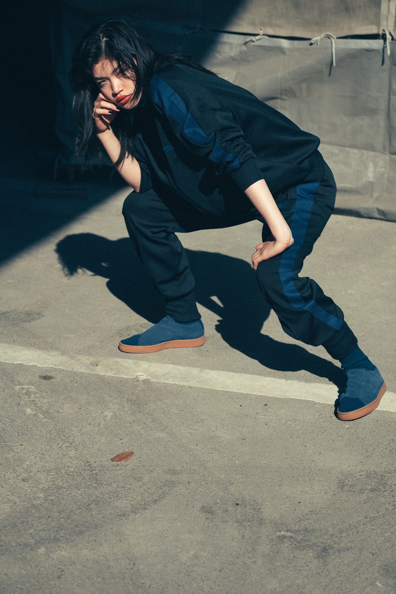 puma poggy motofumi kogi the man collaboration suede sneaker 50 anniversary tracksuit jacket pants tee shirt drop release date info collection september 15 2018 japan