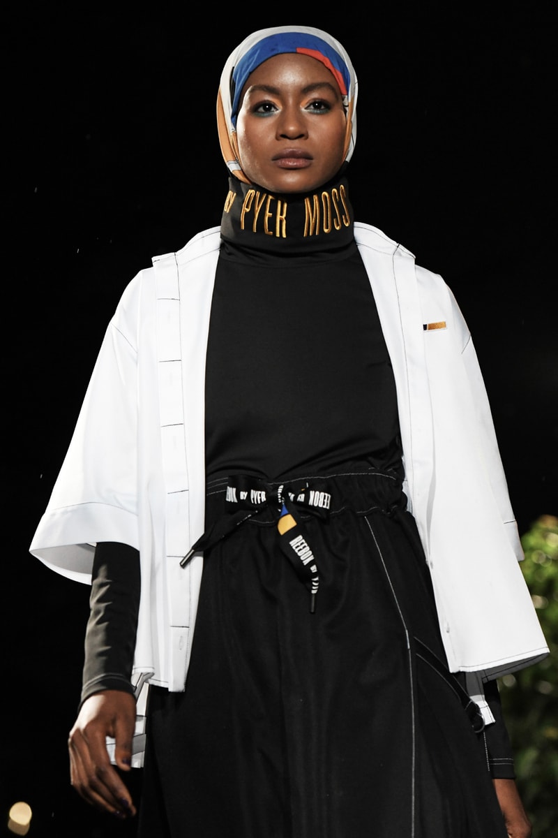 Pyer Moss New York Fashion Week Spring Summer 2019 Collection runway reebok fubu collaborations