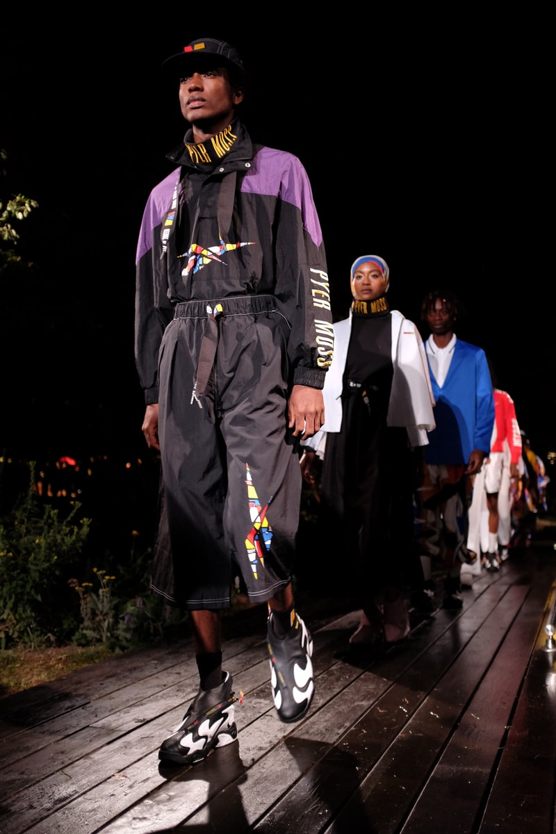 Pyer Moss New York Fashion Week Spring Summer 2019 Collection runway reebok fubu collaborations