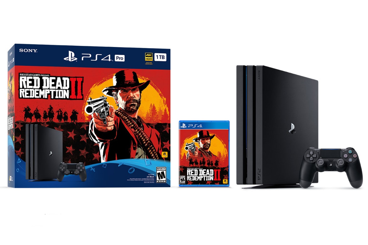 Red Dead Redemption 2 Playstation 4 Pro Bundle PS4 1TB 4K HDR Rockstar Games October 26 2018