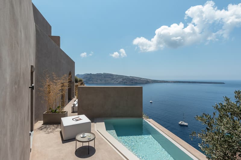 Small Hotel OIA Castle by Kapsimalis Architects Homes Houses Hotels Modern Sleek Interior Exterior Sea View Architecture Oia Greece