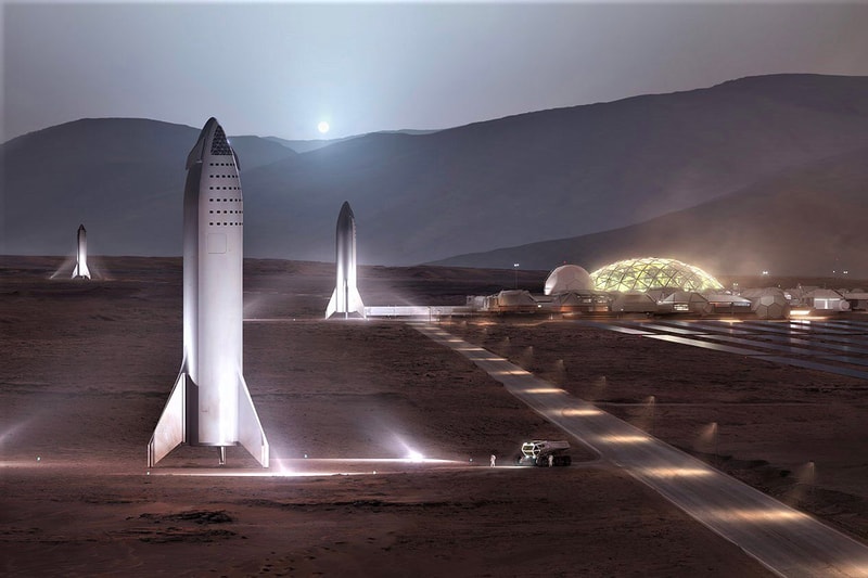 SpaceX Mars Base Alpha BFR Design Images elon musk big falcon rocket space travel 