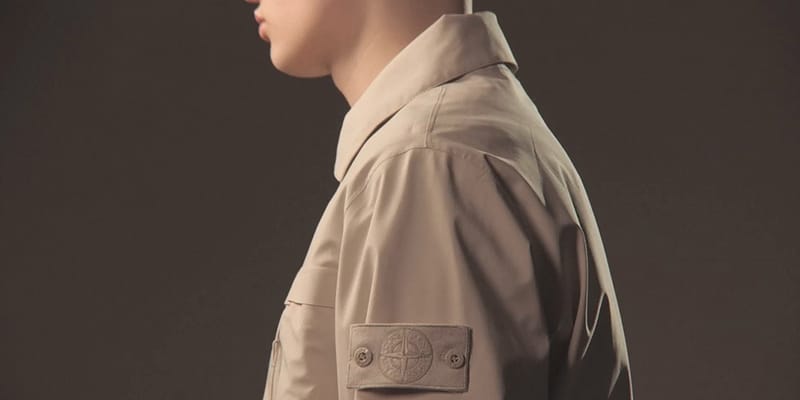 stone island ghost jacket beige