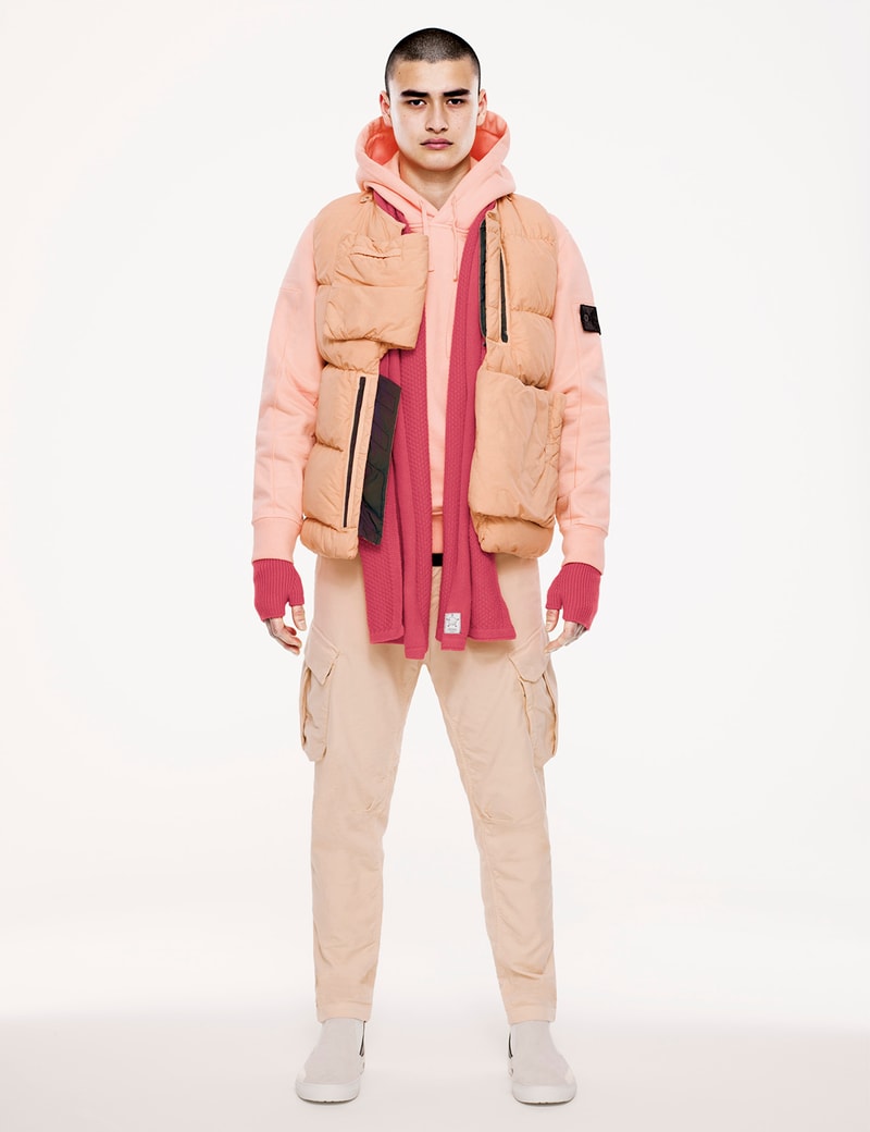 Stone Island Shadow Project FW18 Lookbook Reflective Jacket Bomber Rainbow Color