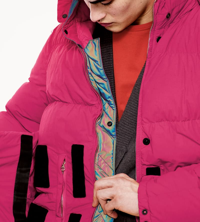 Stone Island Shadow Project FW18 Lookbook Reflective Jacket Bomber Rainbow Color