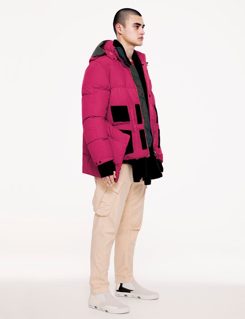Stone Island Shadow Project FW18 Lookbook Reflective Jacket Bomber Rainbow Color