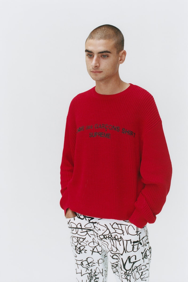 Supreme CDG Shirt Fall Winter 2018 Collection Release Nike Air Force COMME des GARÇONS jackets shirts sneakers waffle knit