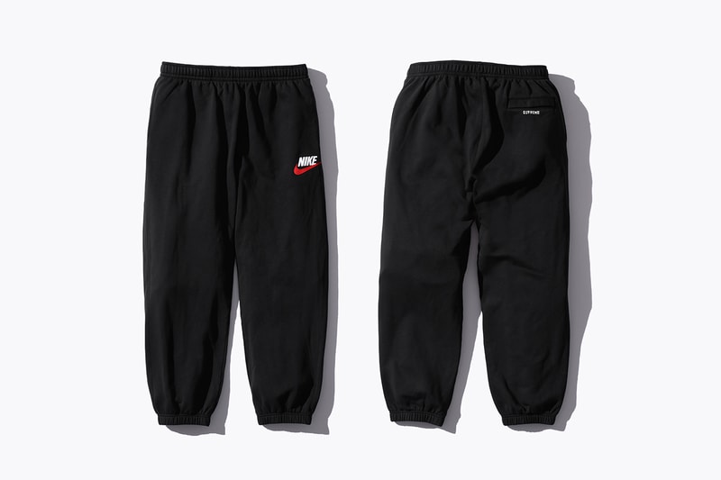 Supreme Nike Fall/Winter 2018 Collection Info NSW NikeLab Supreme Vest Jackets Sweat Suits earrings denim jackets touques beanies outerwear winter fall new york toyko logo overalls chore coat flannel polo logo