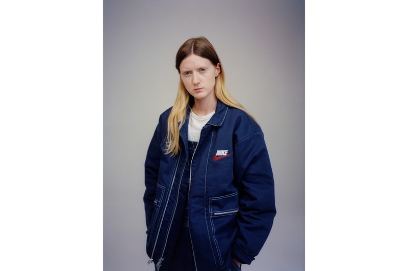 Supreme Nike Fall/Winter 2018 Collection Info NSW NikeLab Supreme Vest Jackets Sweat Suits earrings denim jackets touques beanies outerwear winter fall new york toyko logo overalls chore coat flannel polo logo