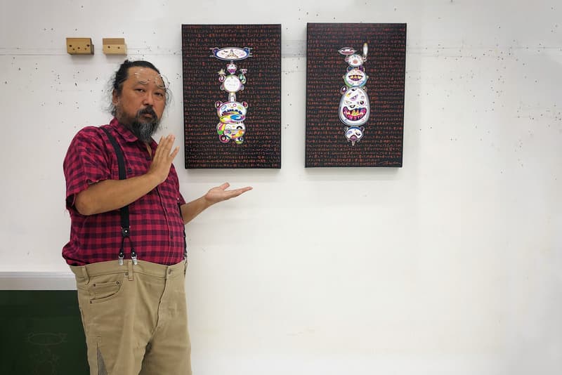 takashi murakami Change the Rule gagosian hong kong september 20 2018 new painting text illustration studio photo print tan tan bo puking gerotan inspiration